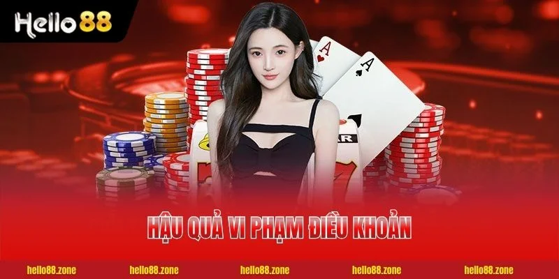 Hiểu Đúng Miễn Trách Nhiệm HELLO88 Qua 4 Quy Định Chính 3 Hậu quả vi phạm điều khoản miễn trách nhiệm HELLO88